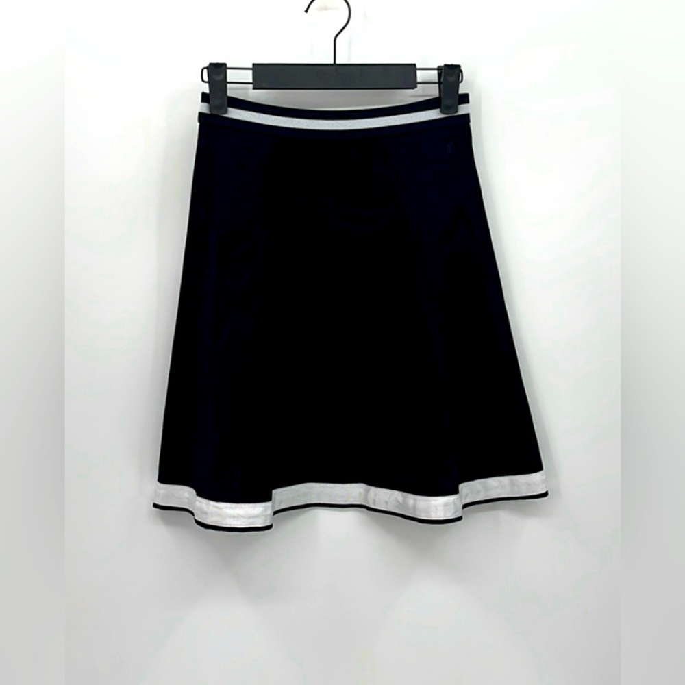 Polo by Ralph Lauren Black Skater Skirt with White Trim